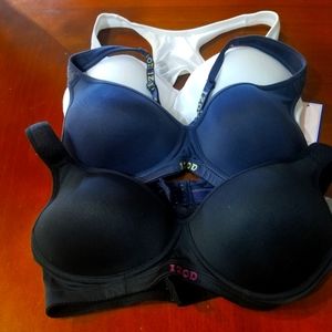 3 pack | New cute padded suits bras | Navy, White, and Black | 34C